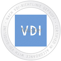 
Das Prüfzeichen „nach VDI-Richtlinie geprüft“ darf nur der VDI-BTGA-ZVSHK-geprüfte Sachverständige TWH vergeben.



