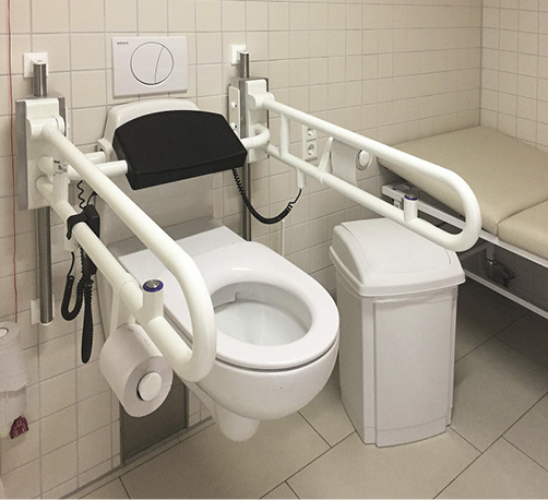 <p>
</p>

<p>
Das BIS Vario WC Care 30 ist 30 cm elektrisch verstellbar und kann als Setz- oder Aufstehhilfe dienen.
</p> - © Walraven

