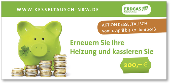 



Seit 1. April läuft wieder die Kampagne „Kesseltausch NRW“.

