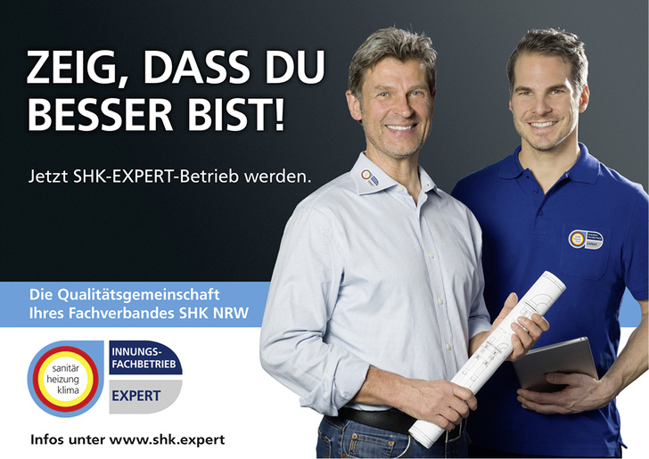 
Mehr als „nur“ der Eckring: Die Initiative SHK-Expert stellt den Qualitätsgedanken im Fachhandwerk in den Vordergrund.



