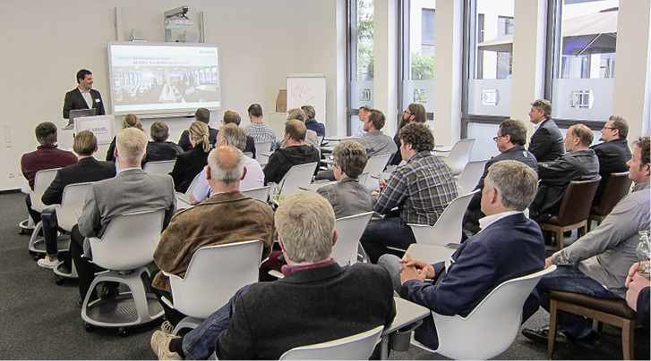 <p>
</p>

<p>
Im neuen Kundenforum in Dortmund bietet Kessel Fachseminare an.
</p> - © Kessel AG

