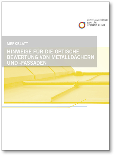 



Das neue Merkblatt enthält Kriterien, die eine objektive Betrachtung und Bewertung von Klempnerarbeiten möglich machen.
