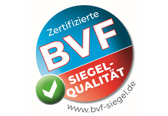 Das BVF-Siegel in neuem Lock: Es steht für eine hohe Qualität sowie Sicherheit der Systeme und Komponenten. - © BVF
 Das BVF-Siegel in neuem Lock: Es steht für eine hohe Qualität sowie Sicherheit der Systeme und Komponenten.