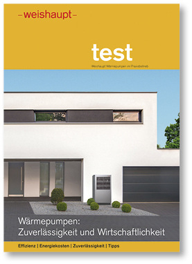 <p>
Die Weishaupt-Broschüre stellt Testergebnisse zur Wirtschaftlichkeit von Wärmepumpen vor.
</p>

<p>
</p> - © Weishaupt

