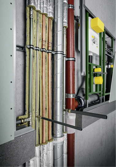 
Rund 95 % aller Versorgungsleitungen werden als Mischinstallation ausgeführt. Zur Abschottung der Leitungsdurchführungen ist eine aBG als Verwendbarkeitsnachweis erforderlich.



