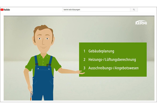 Kermi bietet für seine Fachpartner auf www.kermi.de/edv zahlreiche EDV-Tools für die Gebäudeplanung.