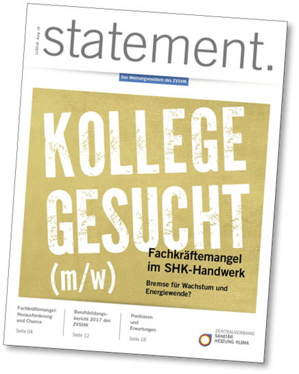 <p>
</p>

<p>
Auf 20 Seiten geht es um den aktuellen Stand zur Ausbildungssituation: Was macht das SHK-Handwerk – was sollte von der Politik kommen?
</p> - © ZVSHK

