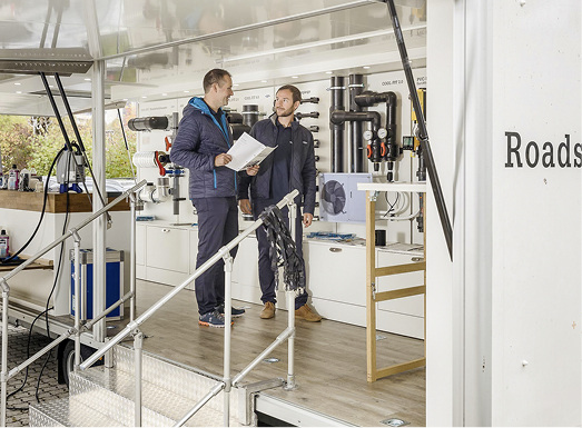 



Im Roadshow-Trailer führt GF Piping Systems seine Produkte beim Kunden vor Ort vor.
