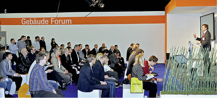 
Das Gebäude-Forum auf der ISH informiert über Entwicklungen in der TGA-Branche.



