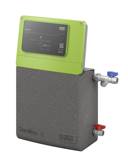 Die Vakuum-Sprührohr-Entgasung Servitec 5 wurde für Wasser-Inhalte bis 6 m3 konzipiert.