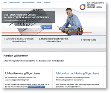 
Aktuelle Vorlagen für kleine und große Werkverträge und andere Bauverträge stehen im Online-Abo zur Verfügung.



