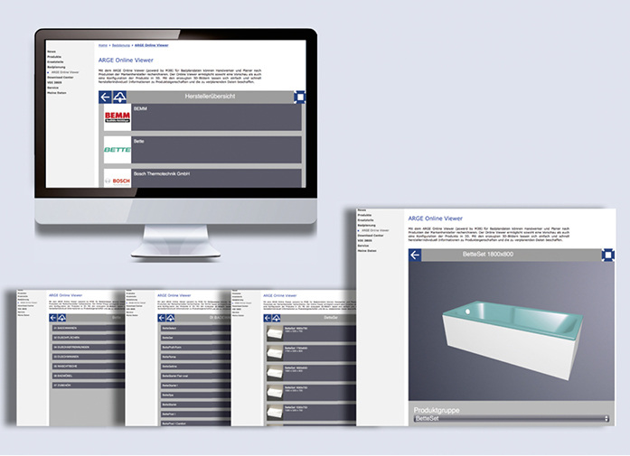 
Der Online-Viewer gibt einen Überblick über Badserien pro Hersteller.



