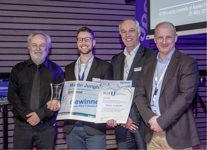 <p>
Den Uponor „Blue U Award 2019“ gewann Martin Junghan.
</p>

<p>
</p> - © Fotostudio Hild / Uponor

