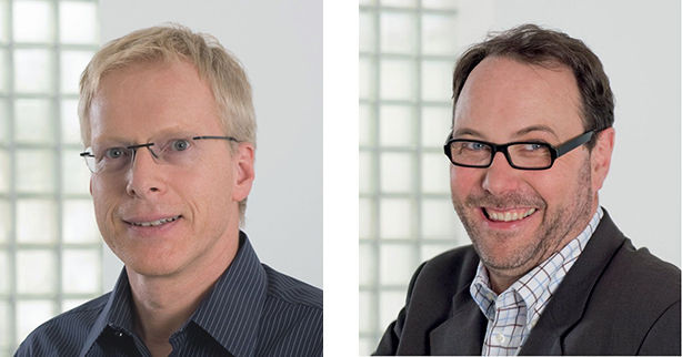 links:Jürgen WendnagelSBZ-Redakteurrechts:Dirk SchlattmannSBZ-Chefredakteur undHandwerksmeister