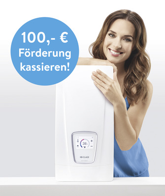 Das Förderprogramm für moderne, vollelektronische Durchlauferhitzer wird verlängert.
