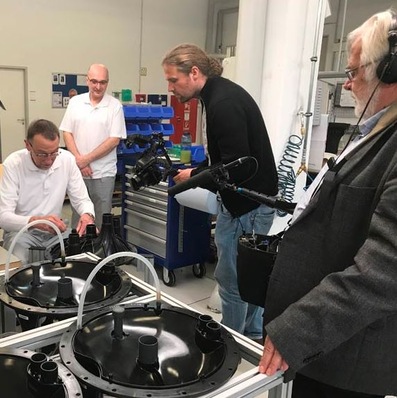 Dreharbeiten des ZDF bei Efficient Energy