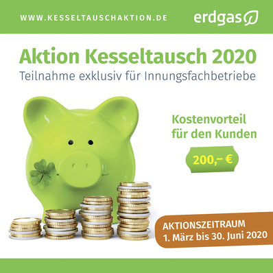 Eine neue Runde der ­Kesseltauschaktion für SHK-Innungs­betriebe läuft bis 30. Juni 2020.