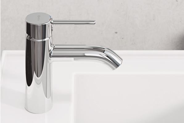 Reduziert auf das Wesentliche: Das Design der Armaturenlinie Kludi Bozz überzeugt durch sei-ne kompromisslose Geradlinigkeit und seine moderne Eleganz, die perfekt zum minimalisti-schen Stil der Innenarchitektur im „Urban Loft Cologne“ passen.