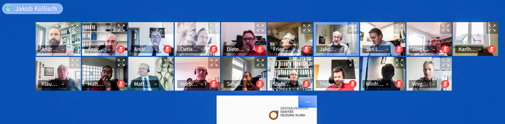 Herbsttagung digital: Der Bundesfachgruppe SHK blieb Mitte November aufgrund der Pandemie keine andere Wahl, als sich zu einer Webkonferenz zusammenzuschalten.