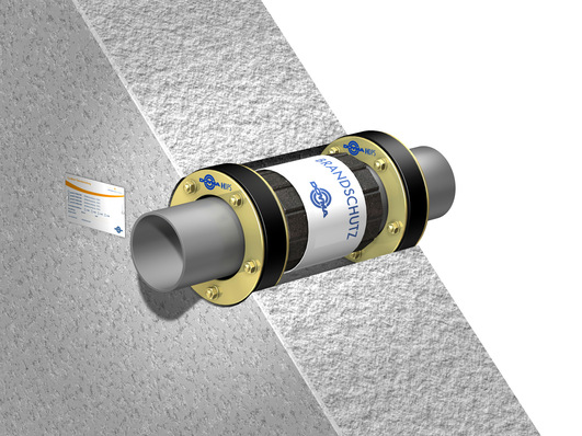 Kombinationsprodukte bestehen aus zwei Dichtungseinsätzen, die beidseits der Wand den Abschluss gegen Wasser und Gas sicherstellen.