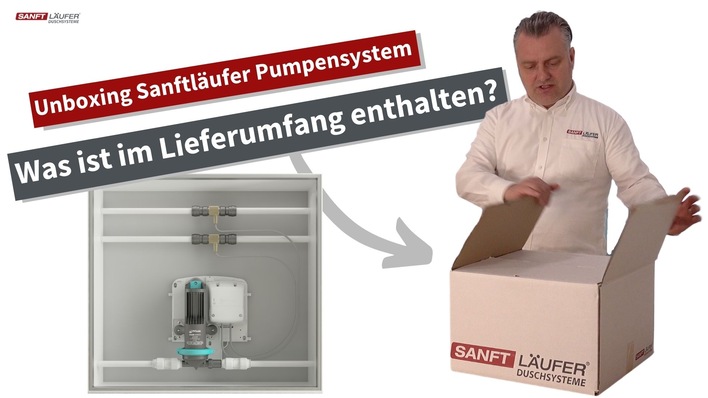 Reinschauen lohnt sich: Das Komplettset “Sanftläufer Universal” für bodengleiches Duschen wird jetzt auch auf YouTube genau erklärt.