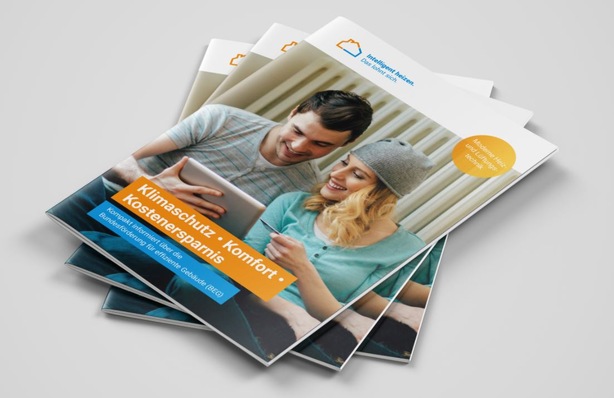 Die Broschüre „Klimaschutz – Komfort – Kostenersparnis“ wurde komplett neu aufgelegt und an die zweite Stufe der Einführung der BEG angepasst. 