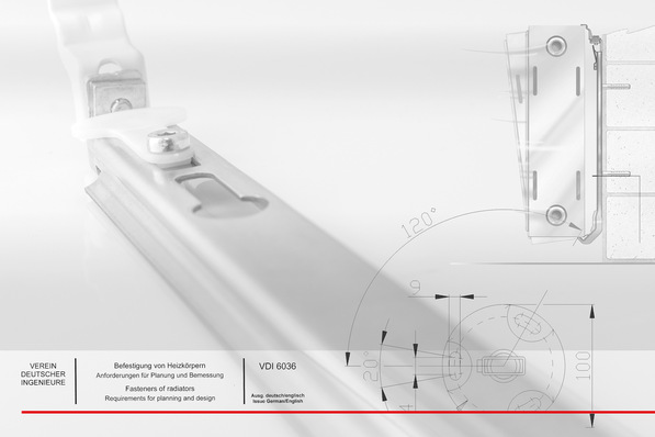Bild 1: Heizkörperkonsolen fügen den Heizkörper und das Gebäude als Einheit zusammen.