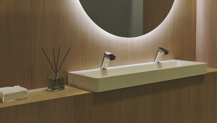 Sensorgesteuerte Armaturen sollen technisch einwandfrei funktionieren und zudem hübsch anzuschauen sein und sich in die Gestaltung des restlichen Umfelds harmonisch einfügen.