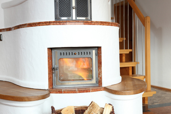 Feuerstätte im Wohnraum