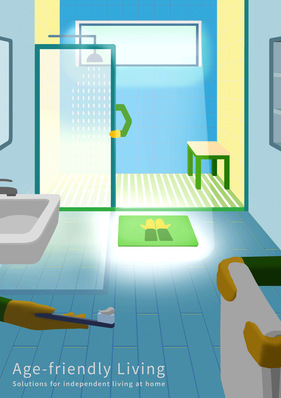 © Internationaler studentischer Plakatwettbewerb „Age-friendly Living – Altersgerechtes Wohnen“ – Alle Rechte vorbehalten – ZVSHK 2017