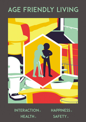 © Internationaler studentischer Plakatwettbewerb „Age friendly Living – Altersgerechtes Wohnen“ – Alle Rechte vorbehalten – ZVSHK 2017