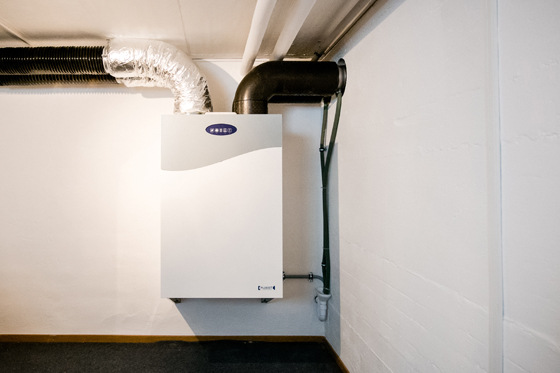 Installiertes Gerät der Serie Avent von Pluggit.