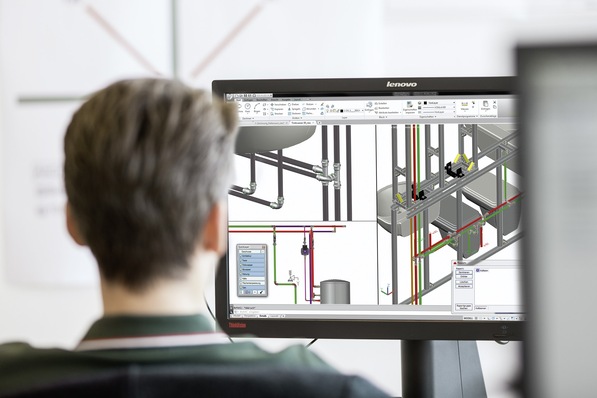 Bild 1 Auf DIN 1988-300 basierende Software unterstützt den Planer bei der regelkonformen Trinkwassernetz-Auslegung und -Optimierung.