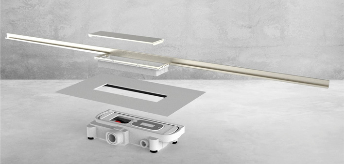 Mit ihrer gemeinsamen Expertise haben die beiden Unternehmen Dallmer und Jung Pumpen eine Entwässerungslösung für die Realisierung barrierearmer Duschen im Bestand entwickelt.