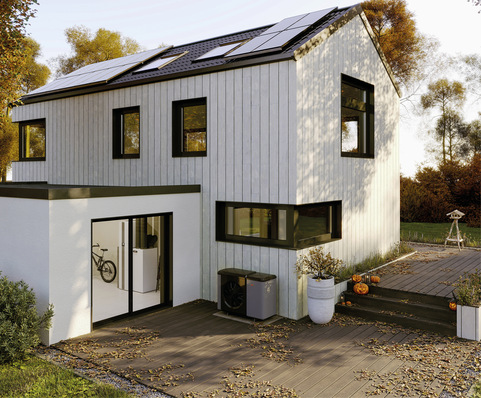 Generell empfehlenswert ist es, bei geräuschsensiblen Bewohnern eine Wärmepumpe nicht ­unter oder neben Schlaf- und Wohnzimmerfenstern aufzustellen.