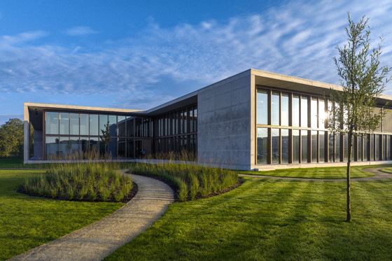 Der neue Tece Campus an der Hollefeldstraße in Emsdetten.