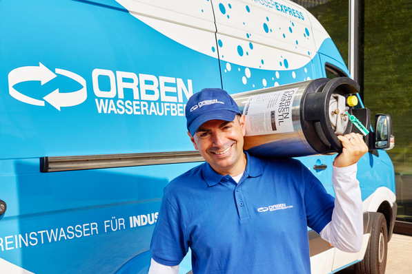 Die Koordination von Abholung und Austausch der Aufbereitungspatronen lief reibungslos, es entstand kein Leerlauf.