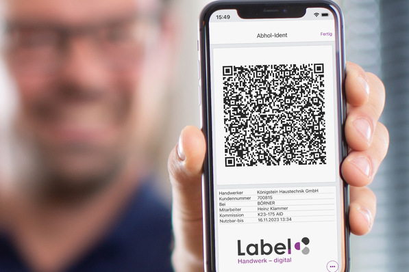 Label Software bietet mit der App Label Mobile den Abhol-Ident an.