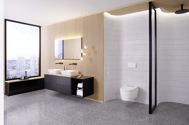  Moderne Installations­systeme bilden die ­Basis für eine individuelle ­Badgestaltung.