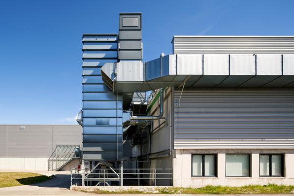 Abluftfilteranlage am Burgbad-Standort Greding.