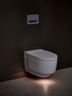 Praktische Zusatzfunktion: Orientierungslichter im WC schaffen Orientierung im dunklen Raum und weisen nachts den Weg ohne blendendes Licht.