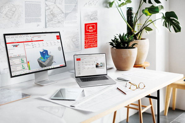 Zentrale Lösung für Bemessungsaufgaben: Die FiXperience Online Suite bündelt relevante fischer Module zur Bemessung unterschiedlicher Befestigungsvorhaben. Sie ist browserbasiert und cloudgestützt und ermöglicht das Teilen und Verwalten von Projekten ohne lokale Installation. Die zugrunde liegenden Berechnungsverfahren entsprechen aktueller internationaler Normung und unterstützen den Einsatz in verschiedenen Märkten. Projekte können standortübergreifend bearbeitet werden.