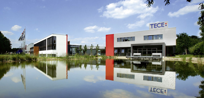 Das Firmengebäude von Tece am Standort Emsdetten.