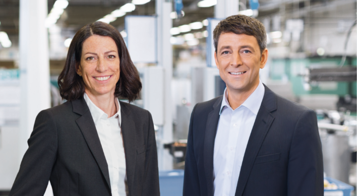 Die Vaillant-Vertriebsleiter Andrea Burlet und Andreas Bieber.