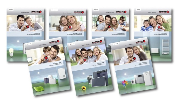 Mit den sieben endverbraucher-gerechten Broschüren bietet Brötje eine gute Verkaufsargumentation für das Fachhandwerk.