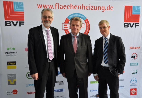 Wurden für weitere drei Jahre als Vorstandsmitglieder des BVF bestätigt (v. l.): Heinz-Eckard Beele, Ulrich Stahl und Michael Muerköster.