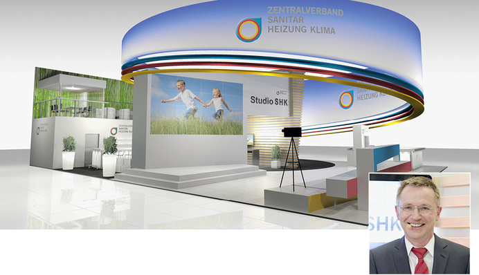 
Der Zentralverband präsentiert seine News für die SHK-Branche in Halle 8 am Stand C 94. Sportmoderator Norbert König moderiert Kurznachrichten, Expertentalk und das Messegeschehen. 
