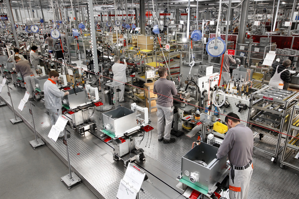 Produktion in der Heizungsindustrie.