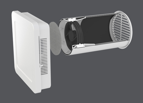 Der Aerotube AZ smart ist wahlweise als Zu- oder Abluftgerät einsetzbar und lässt sich über ein WLAN-Modul in die kostenlose App SI Comfort einbinden.