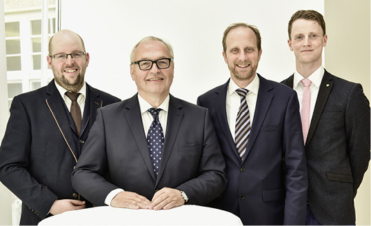 
Die neue Führungsmannschaft des BWP (v. l.): Tony Krönert, Karl-Heinz Stawiarski, Dr. Martin Sabel und Michael Koch.



